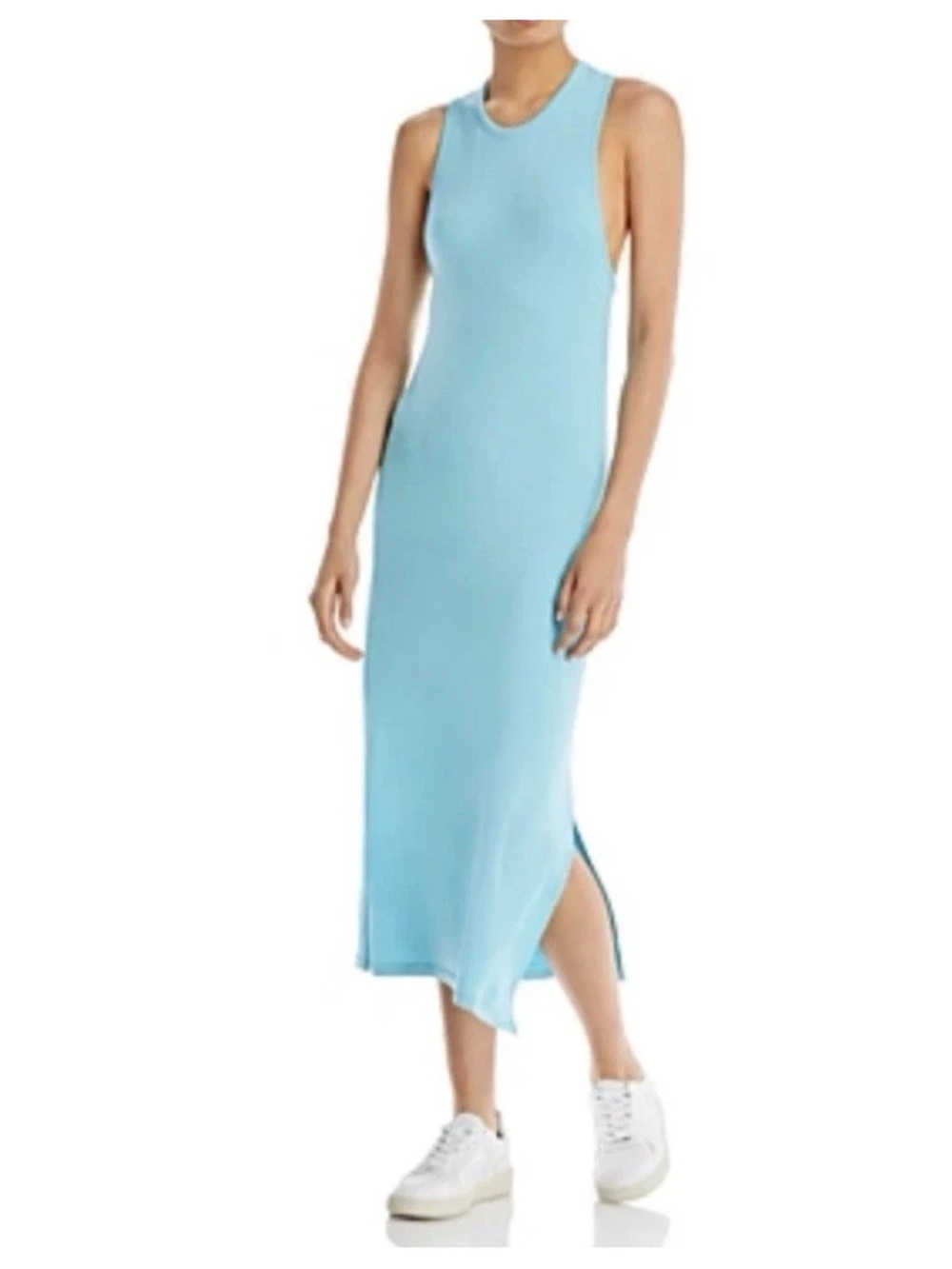 RAG & BONE Women’s Large Sydney Modal Tank Dress Sleeveless Blue Topaz